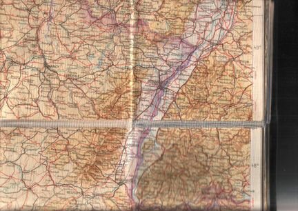 Бортовая карта ввс Германии начала 1940 года