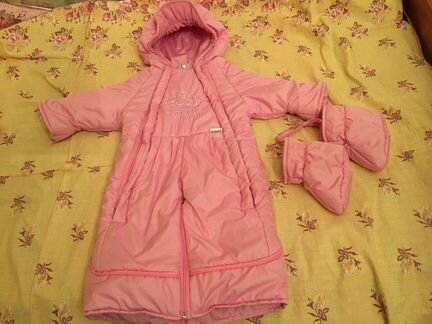 Комбинезон трансформер зимний для девочки р74