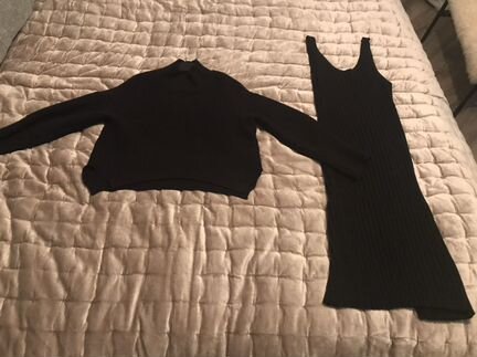 Платье двойка чёрное