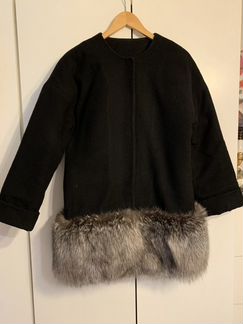 Пальто утеплённое с мехом