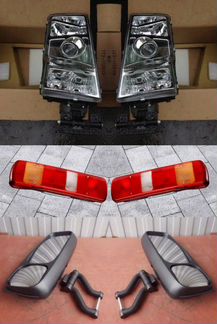 Фары фонари и зеркала Вольво фаш фм 2002-2008