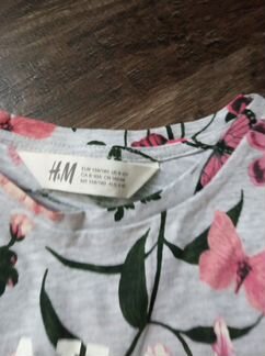 Новые футболки H&M, la redoute р.128, р.134