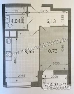 1-к квартира, 35.7 м², 7/22 эт.