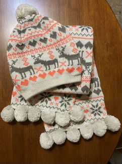 Комплект шапка и шарф