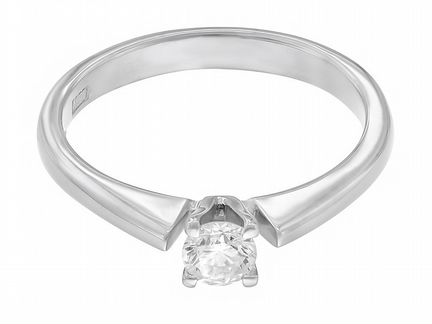 Золотое кольцо с бриллиантом