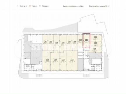 Продам торговое помещение, 74.20 м²