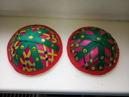 Сувениры азиатские соломенные, пара, новые