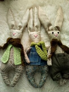 Мягкие игрушки ручной работы. Братцы- Кролики