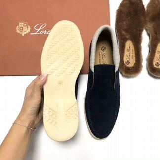 Замшевые лоферы Loro Piana