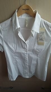 Блузка для дев. белая Новая р. 146 - 152