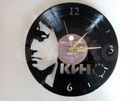 Часы настенные из виниловой пластинки
