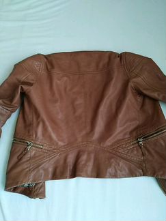 Куртка кожаная massimo dutti