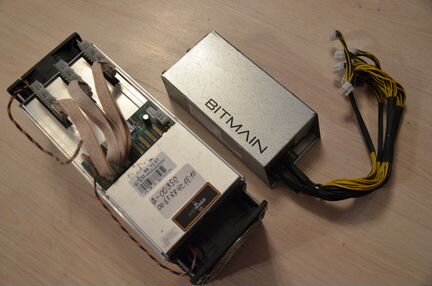 Продаю asic antminer s9 с блоком питания