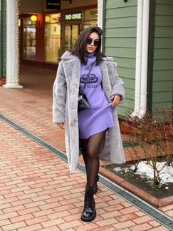 Шубка Max Mara серая