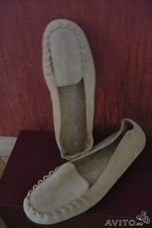 Мокасины замша