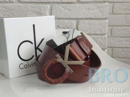 Новый мужской кожаный ремень Calvin Klein