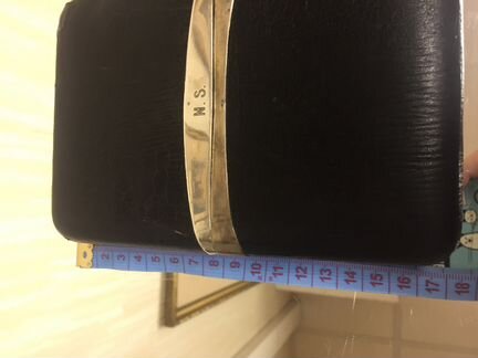 Серебро англия антиквариат Футляр сигары кожа