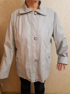 Серая кожаная куртка (женская)