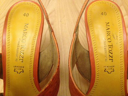 Босоножки новые кожа, marco tozzi разм. 40