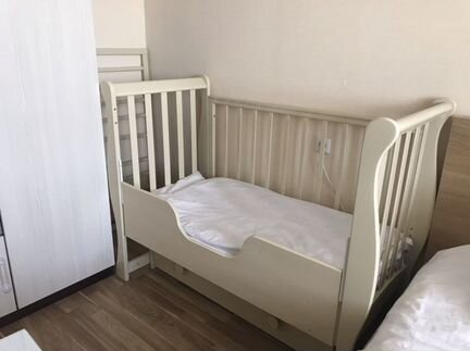 Кроватка Лель модернизированная с матрасом Афалина