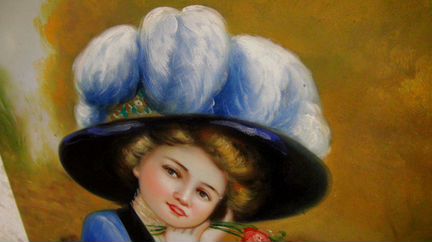 В думах о тебе, 50на60см, холст, масло,З.Голдштейн