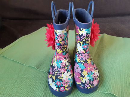 Сапожки резиновые для девочки Мазекея размер 26,5