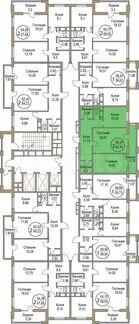 2-к квартира, 62.3 м², 18/19 эт.