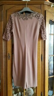 Вечернее патье Eleni Viare кофейное дизайнерское р