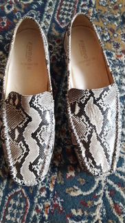 Мокасины из натурального питона