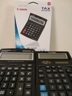 Канкуляторы Citizen, Canon,Assistant