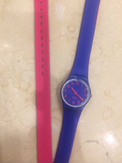 Часы swatch с длинным ремешком