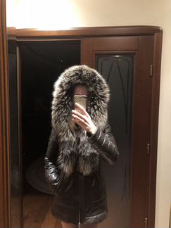 Куртка кожаная трансформер