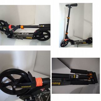 Двухколесный складной самокат с амортизатором