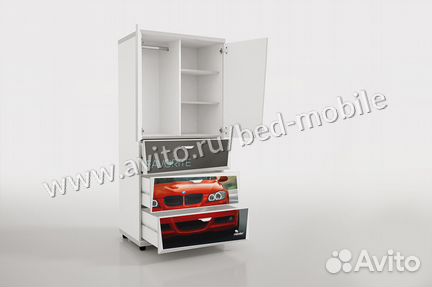 Шкаф Z Z 5 бмв красный