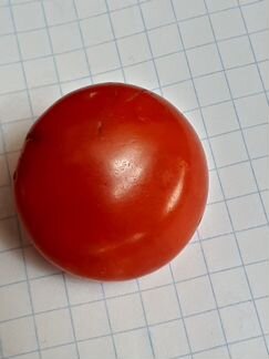 Коралл природный антик красный крупная брошь с кор