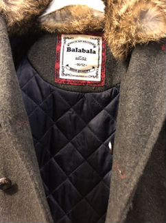 Пальто детское с мехом (кролик), 90 р-р