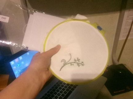 Пяльцы и канва