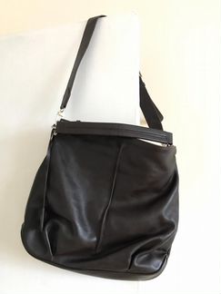 Сумка из натуральной кожи и замши