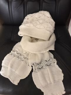 Шапка и шарф комплект