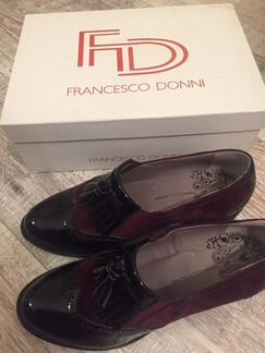 Ботильоны Francesco Donni, бордо, р.38 новые