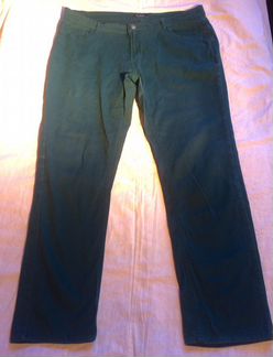 Джинсы сине-зеленые, размер EUR 42