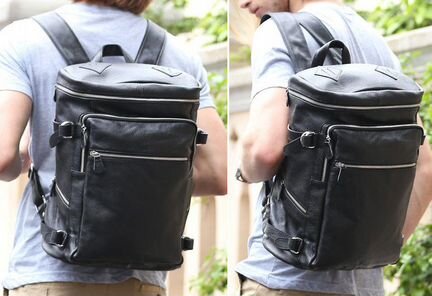 Мужской кожаный рюкзак новый оригинал BP703