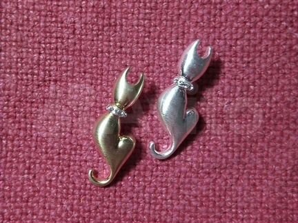 Брошки «Коты» 2 штуки