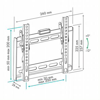 Настенный кронштейн для LED/LCD телевизоров