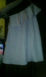 Платье атлас на одно плечо