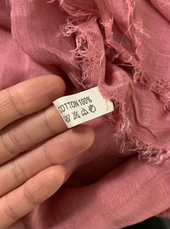 Легкий шарф-палантин 100 хлопок