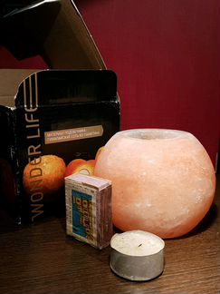 Подсвечник соляной в упаковке