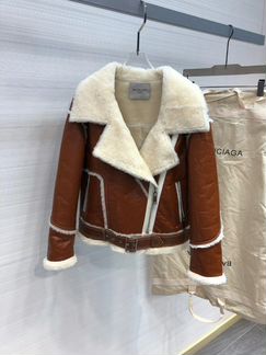 Дубленка кожаная Balenciaga