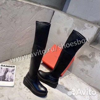 Ботфорты Valentino натуральная кожа