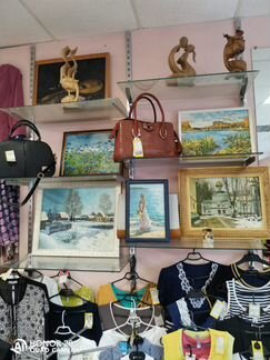 Картина маслом церковь 30/40 в золочёной раме